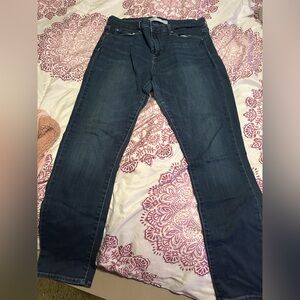 Signature by Levi Strauss Dark Blue Straight Leg Jeans